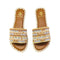 RESORT BEAD FLATS NATURAL MULTICOLOR