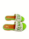 TENNIS CLUB RAFFIA CROCHET RESORT SLIDES
