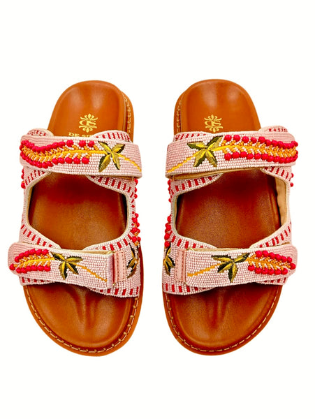 MEADOW BEADED FUSSBETT WITH FLOWER PATTERN– DE SIENA SHOES