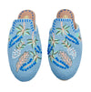MEADOW BEADED SLIPPERS WITH FLOWER PATTERN
