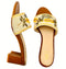 MEADOW BEADED HEELS WITH FLOWER PATTERN