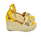 MEADOW BEADED WEDGE WITH FLOWER PATTERN