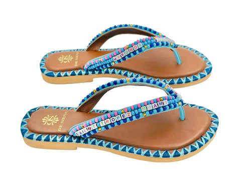 BEADED RESORT FLIP FLOPS