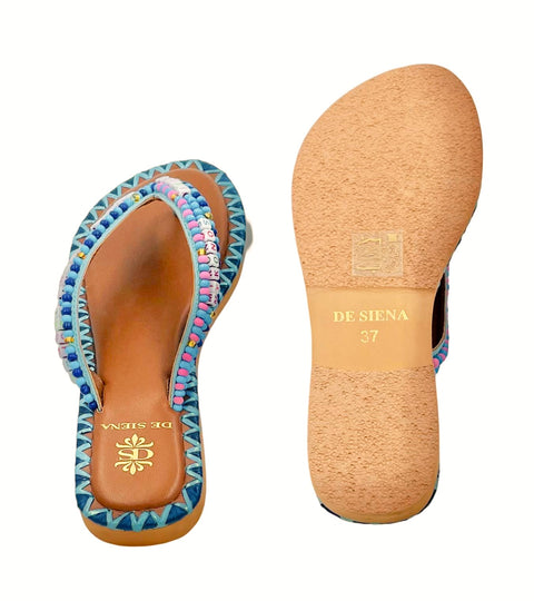 BEADED RESORT FLIP FLOPS