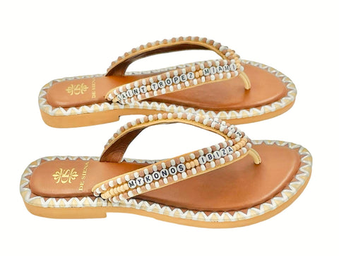 BEADED RESORT FLIP FLOPS