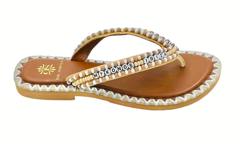 BEADED RESORT FLIP FLOPS