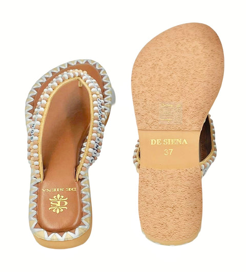 BEADED RESORT FLIP FLOPS