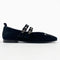 COPPER BALLERINA BLACK SUEDE