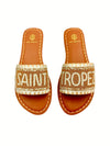 SAINT TROPEZ BEADED DÉGRADÉ RESORT SLIDES