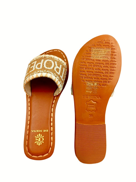 SAINT TROPEZ BEADED DÉGRADÉ RESORT SLIDES