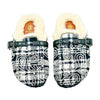 KANSAS EMBROIDERED CHECK CLOGS BLACK