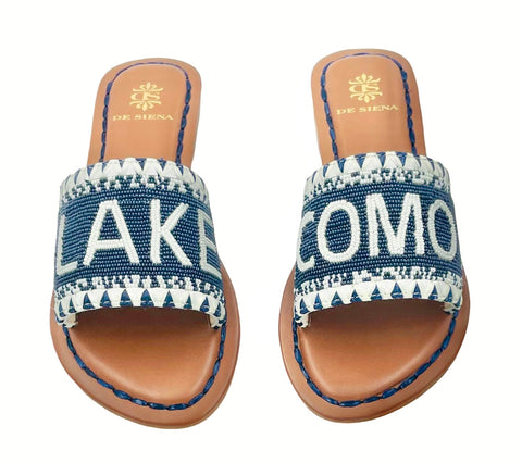 LAKE COMO BEADED DÉGRADÉ RESORT SLIDES