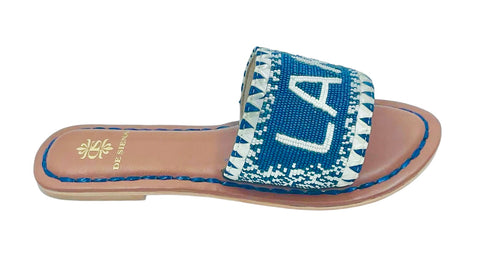 LAKE COMO BEADED DÉGRADÉ RESORT SLIDES