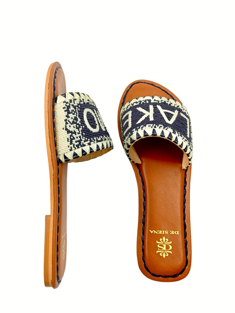 LAKE COMO BEADED DÉGRADÉ RESORT SLIDES