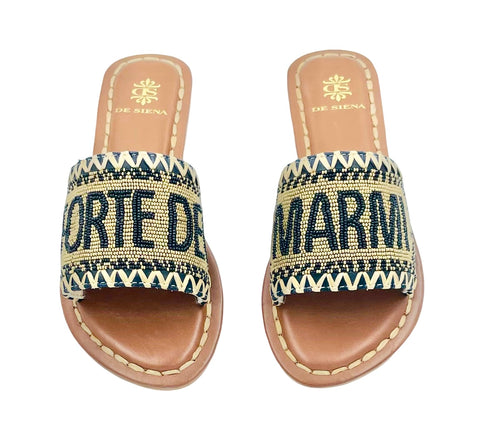 FORTE DEI MARMI BEADED DÉGRADÉ RESORT SLIDES