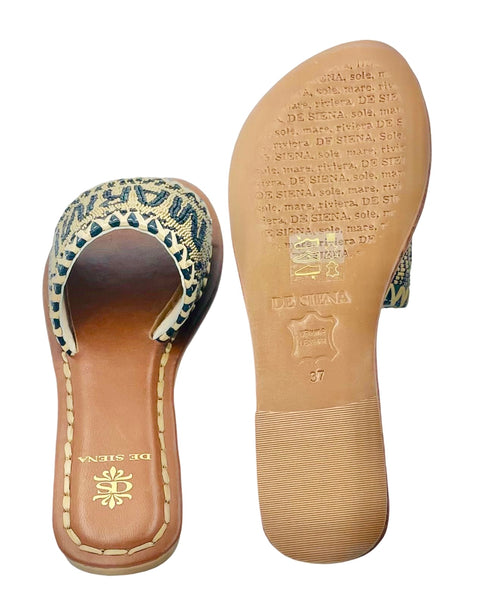 FORTE DEI MARMI BEADED DÉGRADÉ RESORT SLIDES