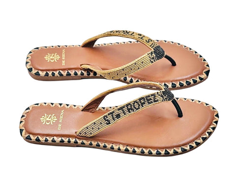 SAINT TROPEZ BEADED DÉGRADÉ RESORT FLIP FLOPS