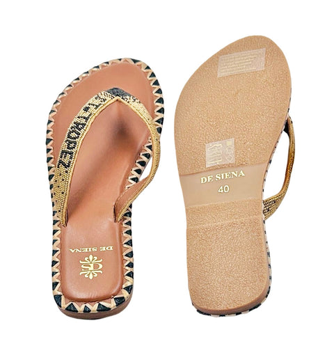 SAINT TROPEZ BEADED DÉGRADÉ RESORT FLIP FLOPS