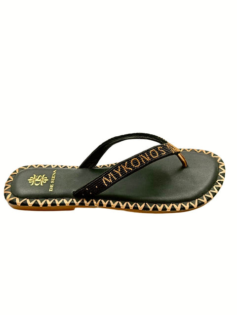 MYKONOS BEADED DÉGRADÉ RESORT FLIP FLOPS