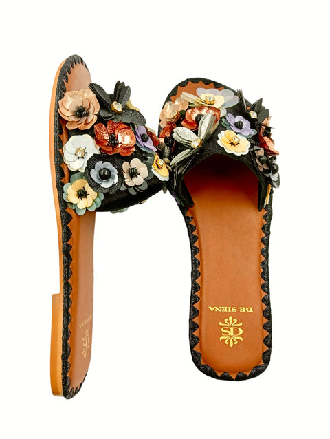 FLEUR FLOWER EMBELLISHED SLIDES