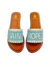 SAINT TROPEZ BEADED DÉGRADÉ RESORT SLIDES