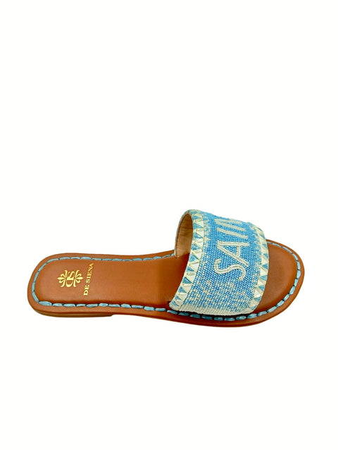 SAINT TROPEZ BEADED DÉGRADÉ RESORT SLIDES