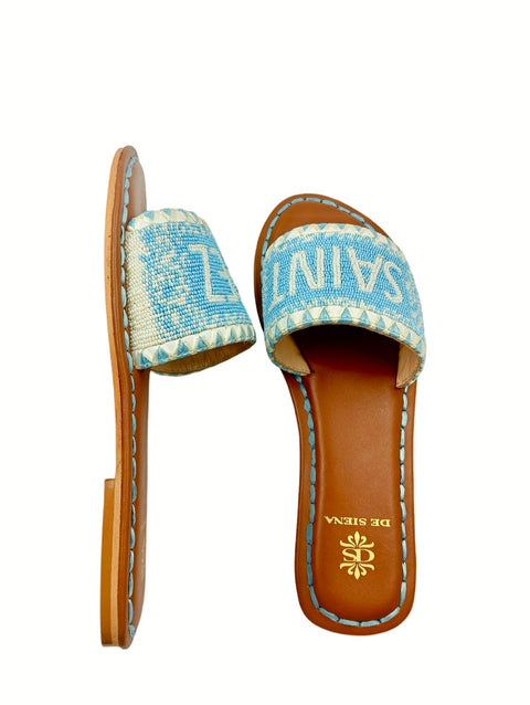 SAINT TROPEZ BEADED DÉGRADÉ RESORT SLIDES