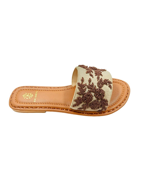 HELEN SLIDES WITH FLOWER EMBROIDERY