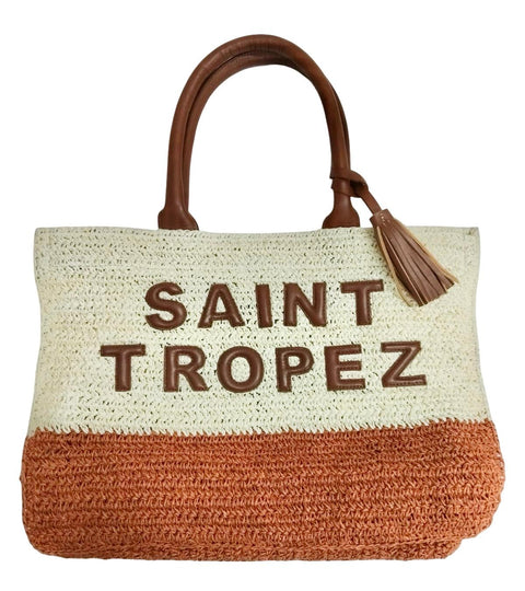 SAINT TROPEZ RAFFIA RESORT SHOPPER