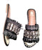 SAMMY RAFFIA SLIDES WITH CRYSTALS