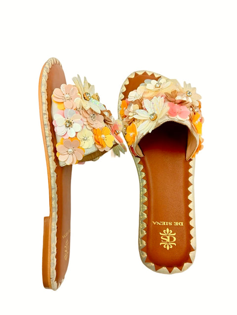 FLEUR FLOWER EMBELLISHED SLIDES