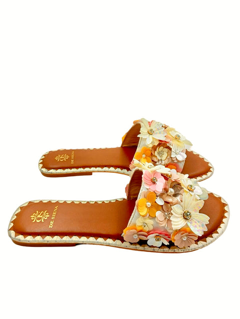 FLEUR FLOWER EMBELLISHED SLIDES