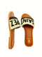 SAINT TROPEZ RAFFIA CROCHET RESORT SLIDES