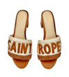 SAINT TROPEZ RAFFIA CROCHET RESORT HEELS