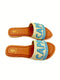 CAPRI RAFFIA CROCHET RESORT SLIDES