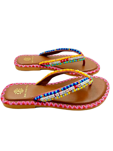BEADED RESORT FLIP FLOPS