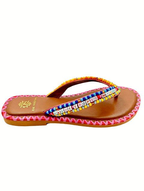 BEADED RESORT FLIP FLOPS