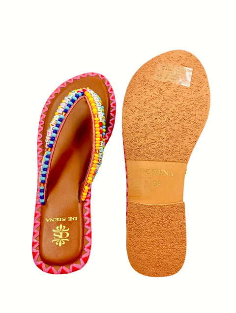 BEADED RESORT FLIP FLOPS