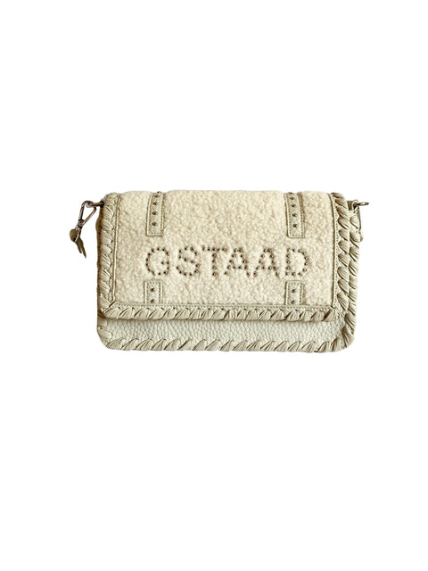 GSTAAD | ECO FUR | OFFWHITE FLAP BAG