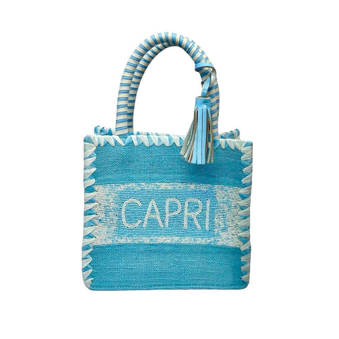 CAPRI® SMALL BEADED BAG SKY BLUE