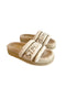 ST.MORITZ ECO FUR FLATS OFF WHITE GALVANICA ARGENTO